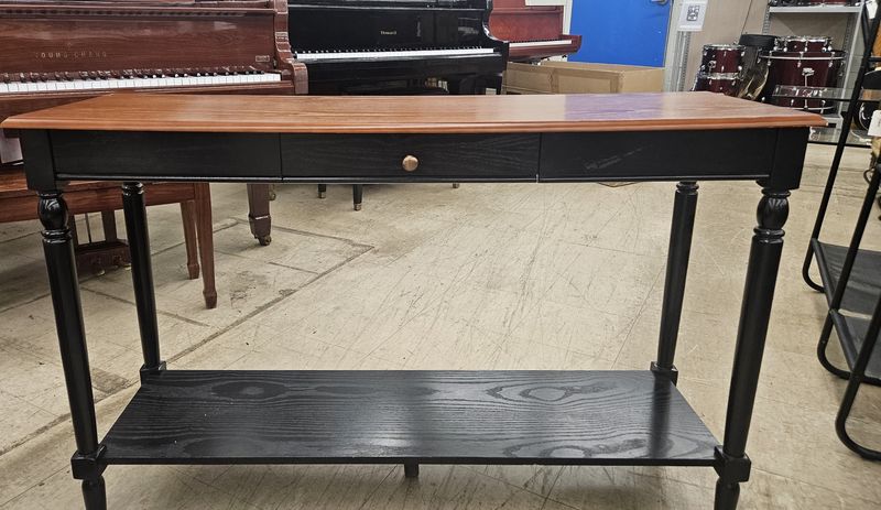 Product Name: Two-Tone Console Table with Drawer &amp; Shelf