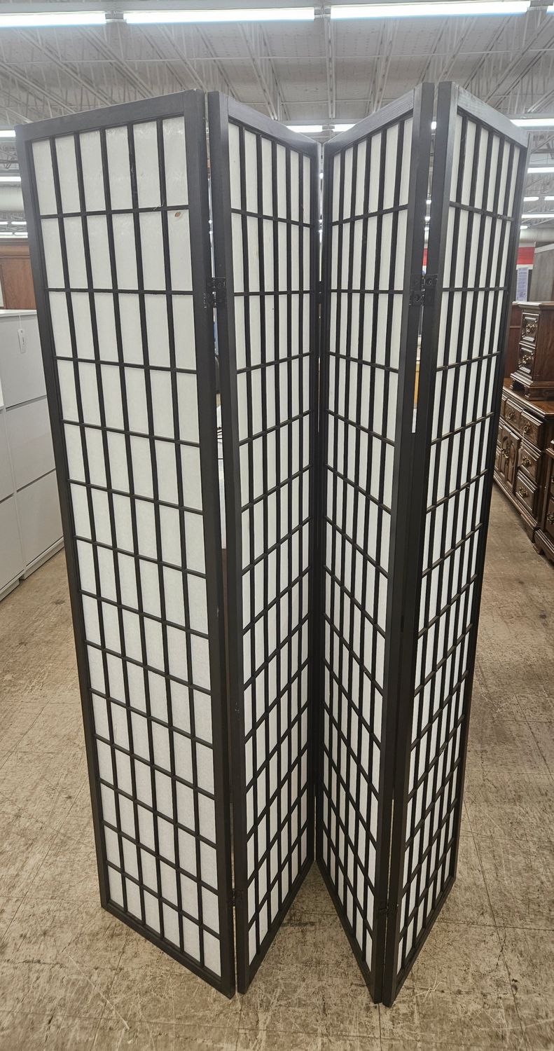 Japanese-Style 4-Panel Room Divider