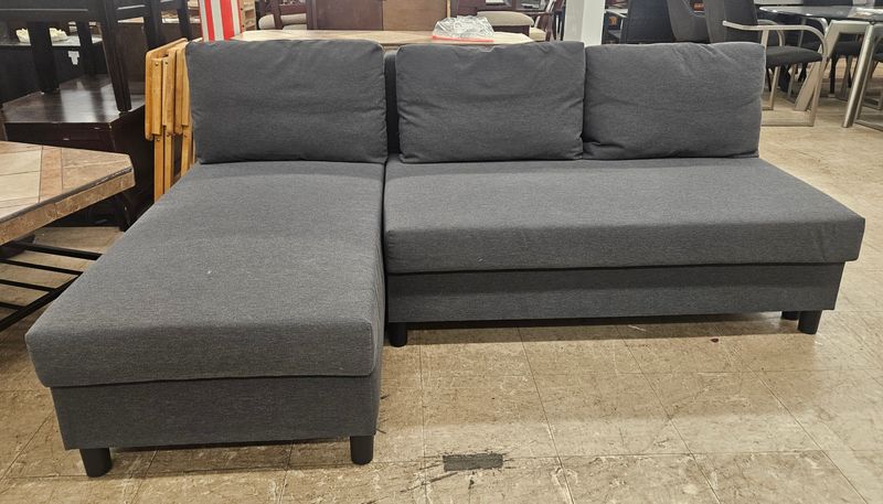 Modern Gray Chaise Sofa