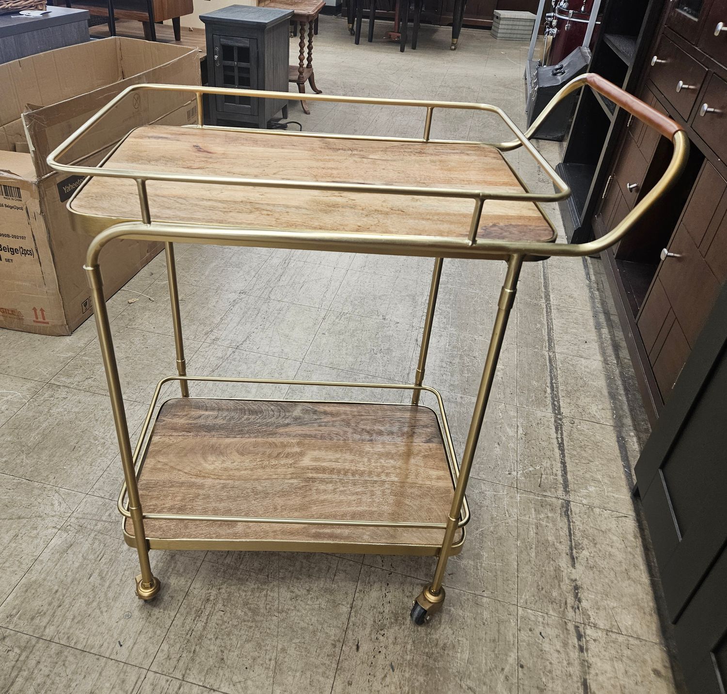 The Golden Hour Bar Cart