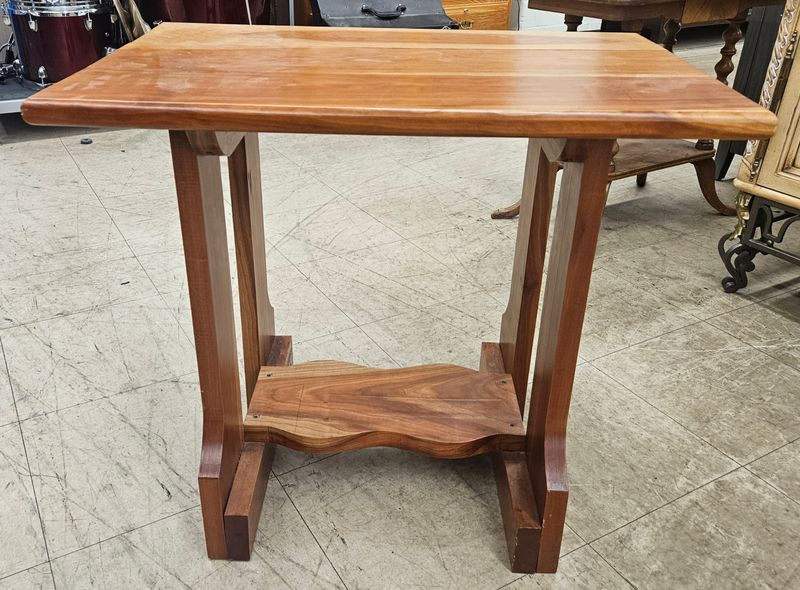 The Heritage Multi-Tonal Wood Trestle Side Table