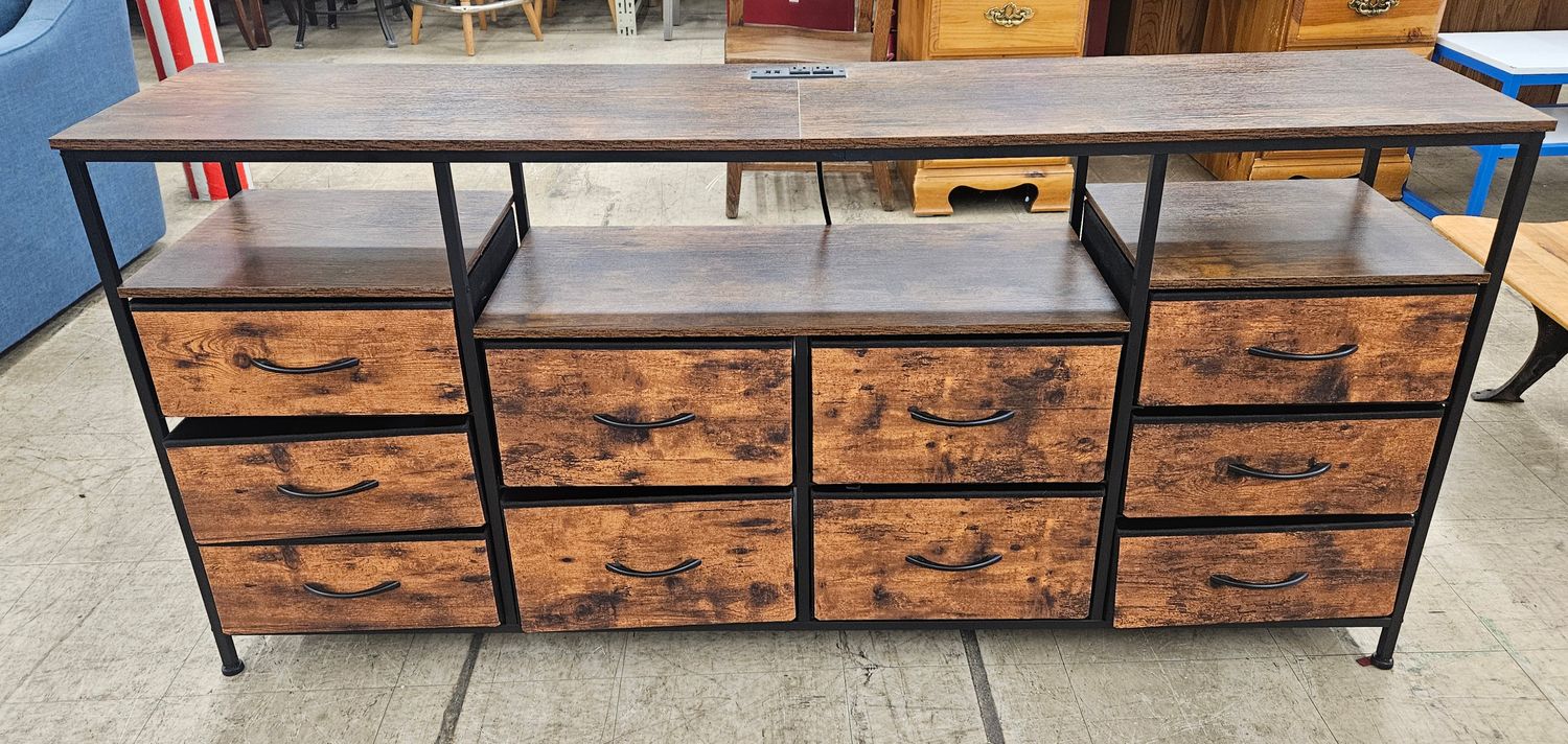 Industrial Storage Console with Power Station