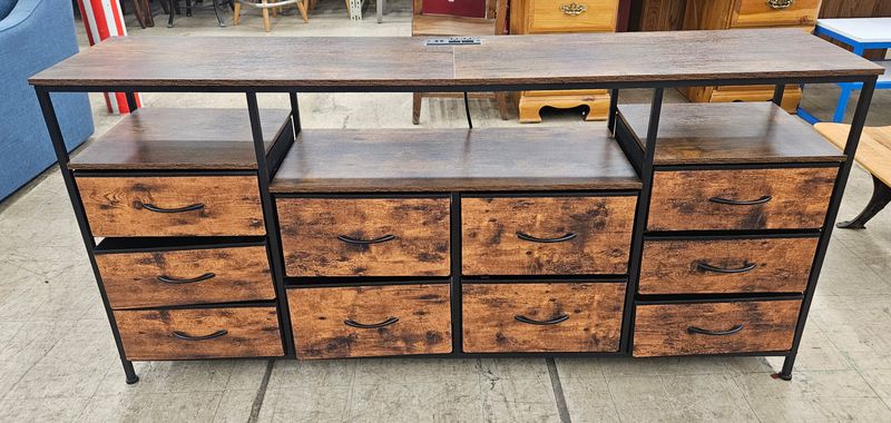 Industrial Storage Console with Power Station