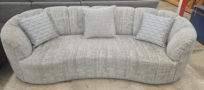 Curved Channel-Back Sofa - FREE DELIVERY
