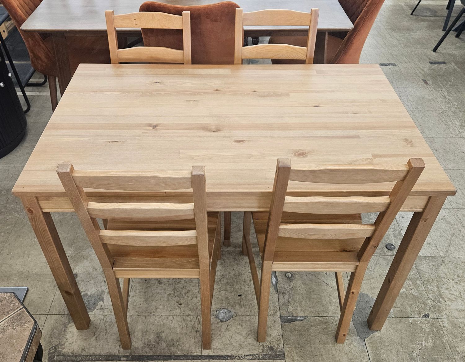 Natural Wood Counter Height Dining Set - FREE DELIVERY