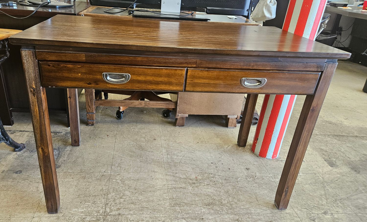 Dark Wood Writing Desk