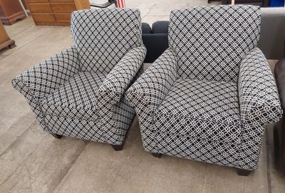 Midnight Links Accent Chair Pair