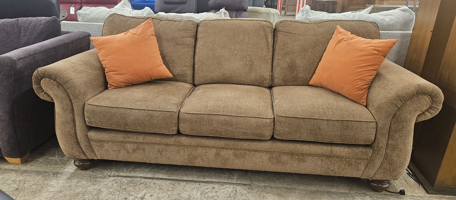 Broyhill Oversized Herringbone Sofa - FREE DELIVERY