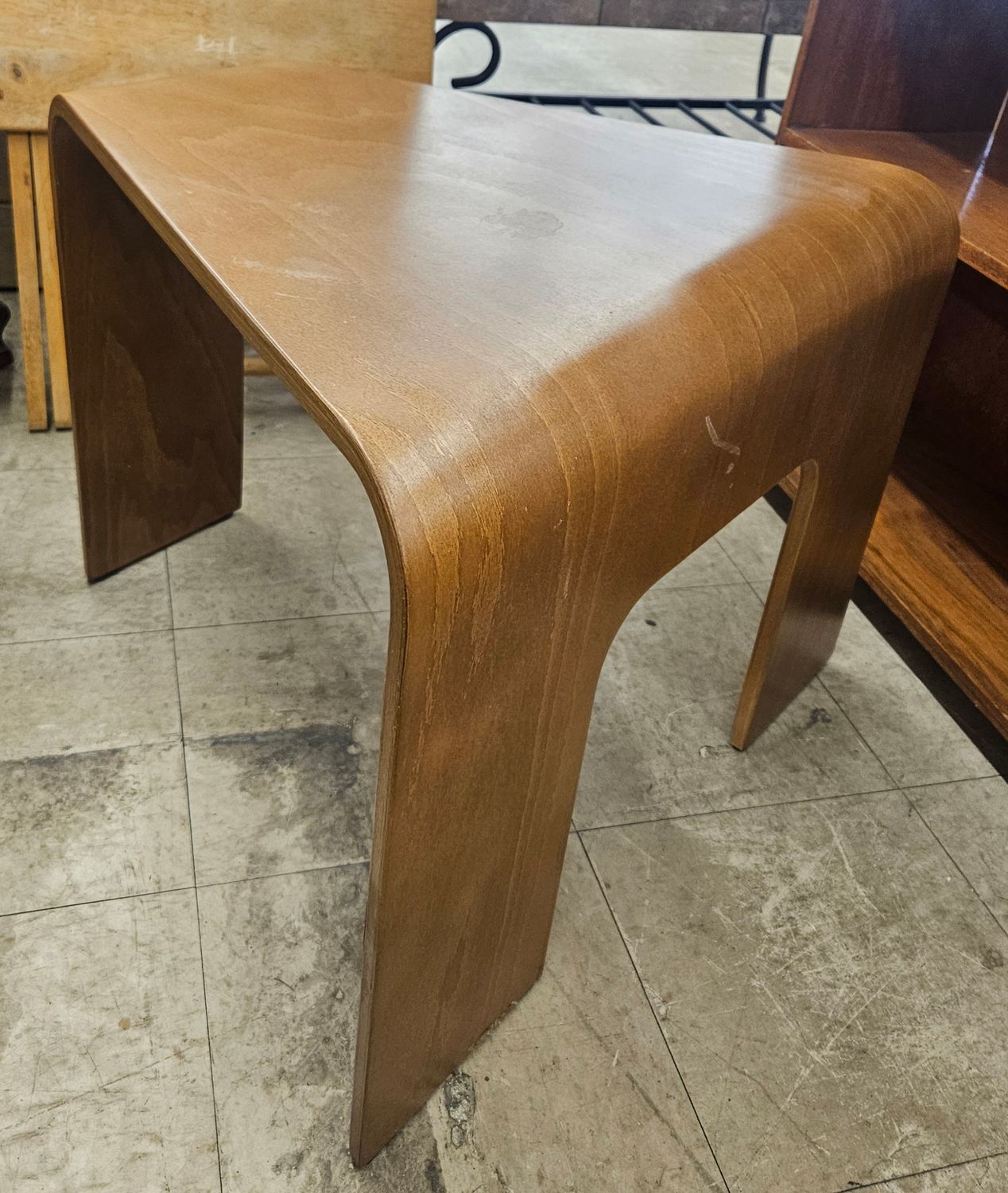 Modern Waterfall Wood Side Table