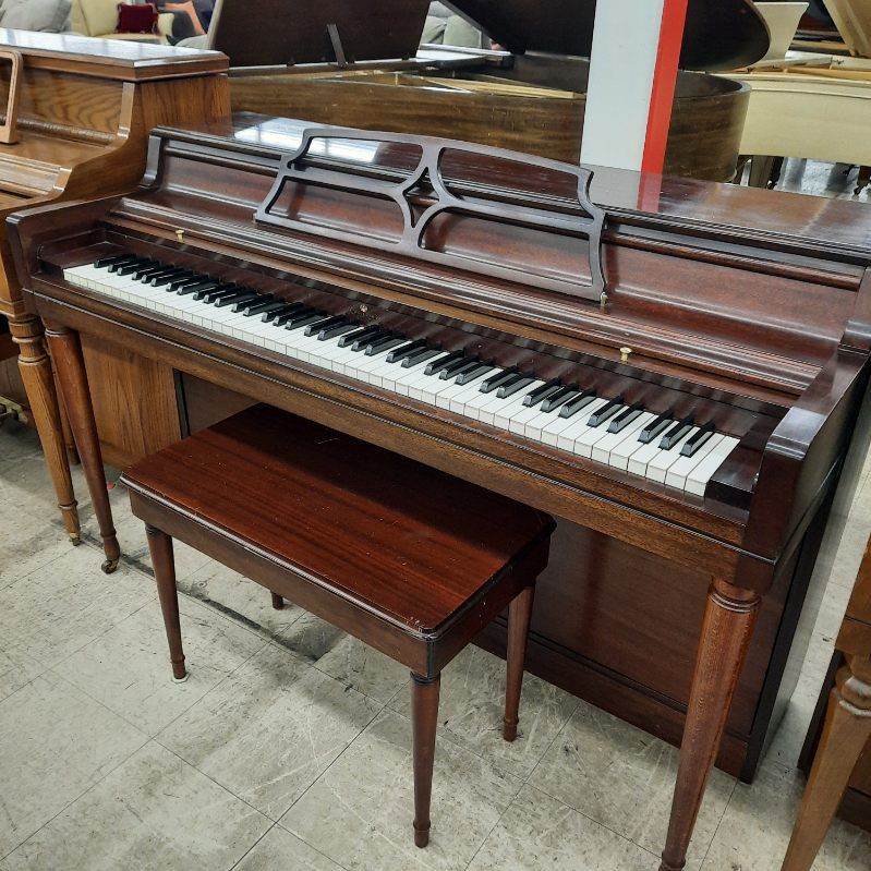 Dark Cherry Wurlitzer Spinet Piano
