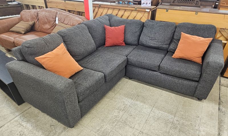 Big &amp; Comfy Charcoal Sectional - FREE DELIVERY