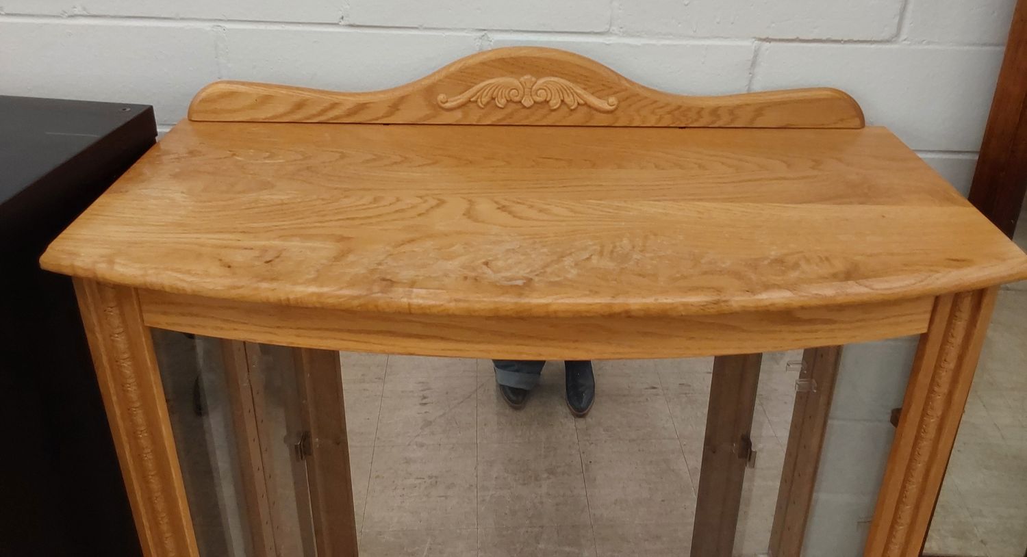 Curved Glass Display Cabinet