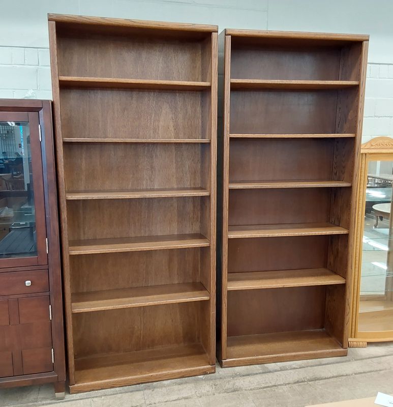 Matching Pair of Bookcases, Adjustable Shelving