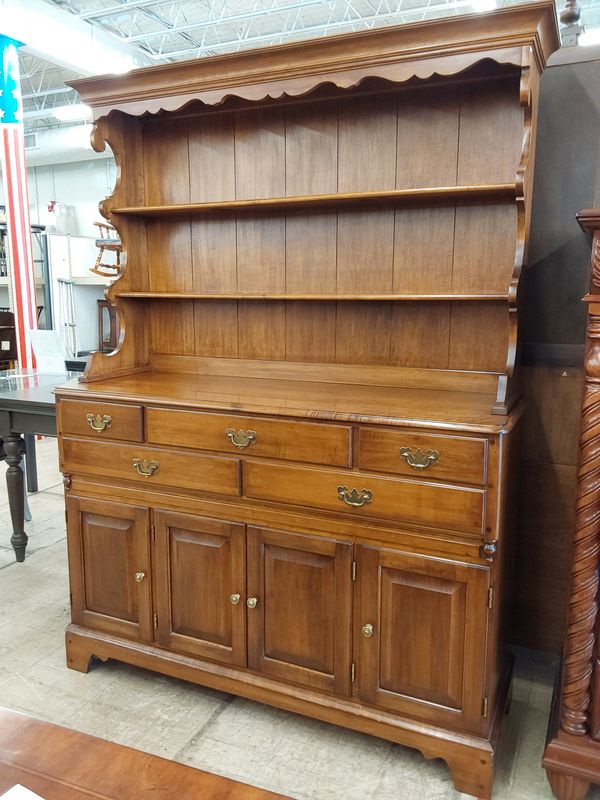 Traditional Wood Hutch and Buffet
