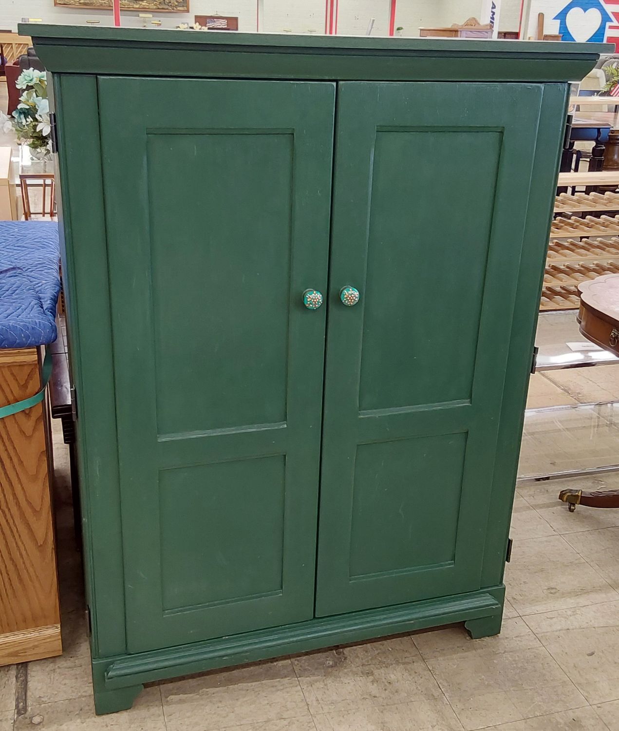 Riverside Furniture Forest Green Storage Cabinet