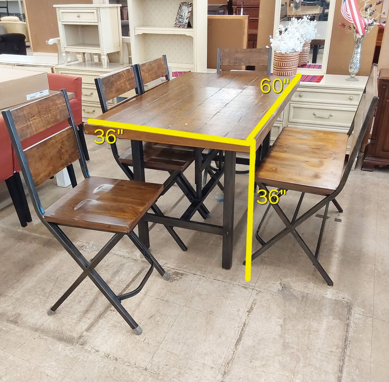 Industrial Counter-Height Dining Set with Bench