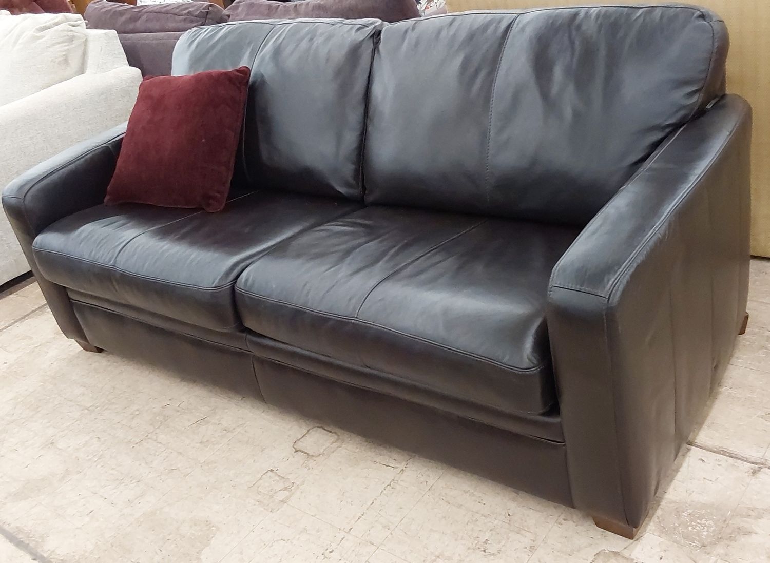 Black Leather sofa ☆FREE DELIVERY☆