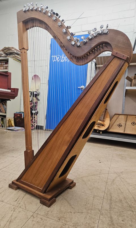 One-of-a-Kind Handmade Floor Harp