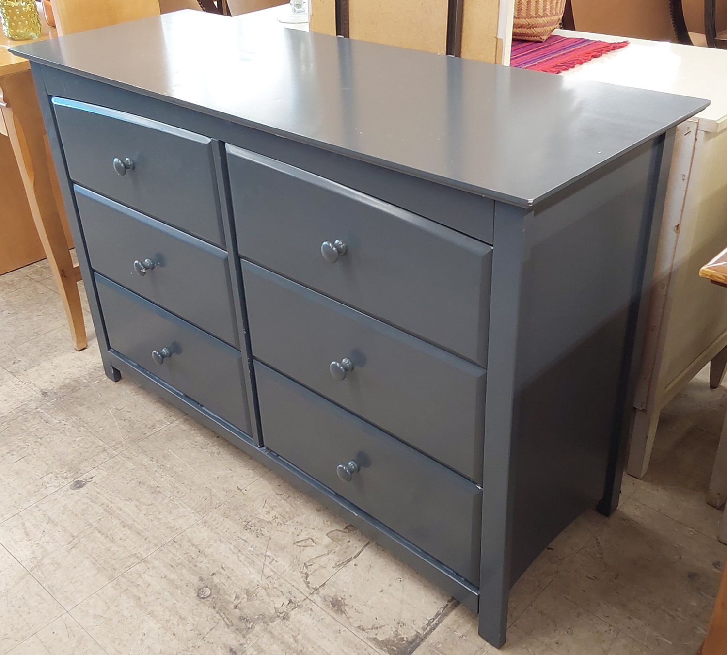 Charcoal 6 Drawer Dresser