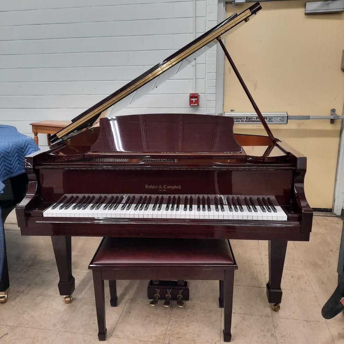 Kohler &amp; Campbell Cherry Baby Grand Piano **FREE DELIVERY**