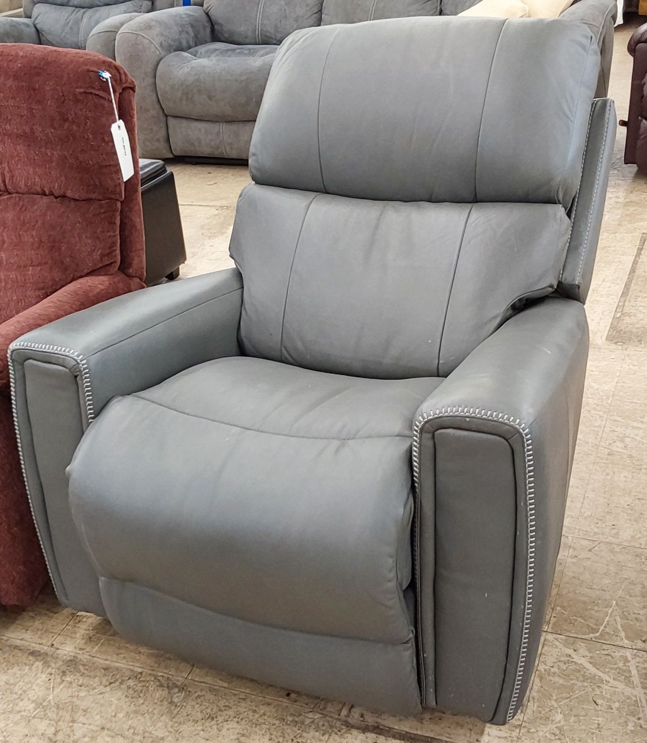 Gray Power Recliner