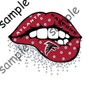 ATLANTA FALCONS  LIPS  DTF TRANFERS
