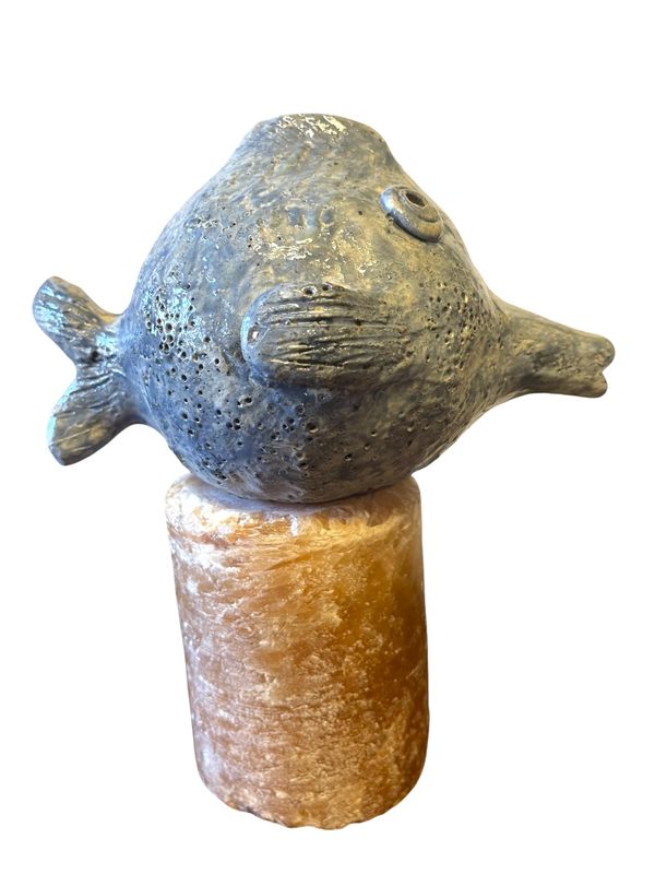 hand made ceramic puffer fish