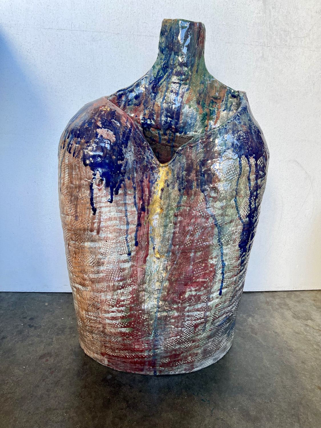 one of a kind ceramic vase