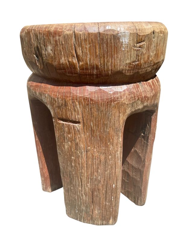 vintage pillar stool