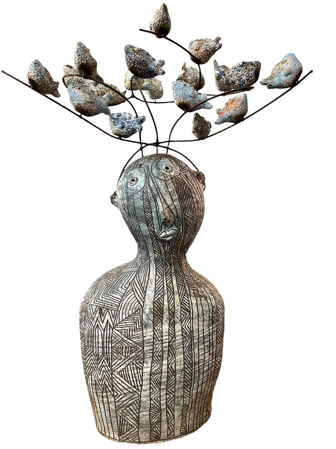 unique ceramic sculptured bust