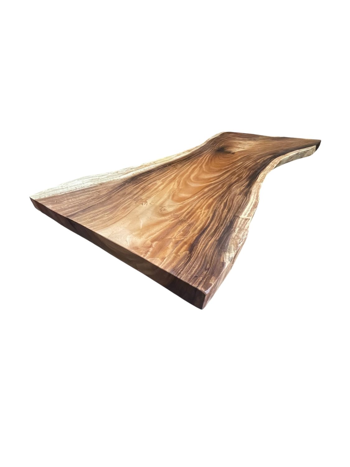 live edge acacia dining table with metal legs 94&quot; long