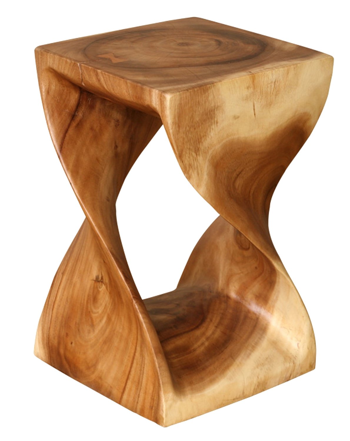 20&quot; twist stool natural wood