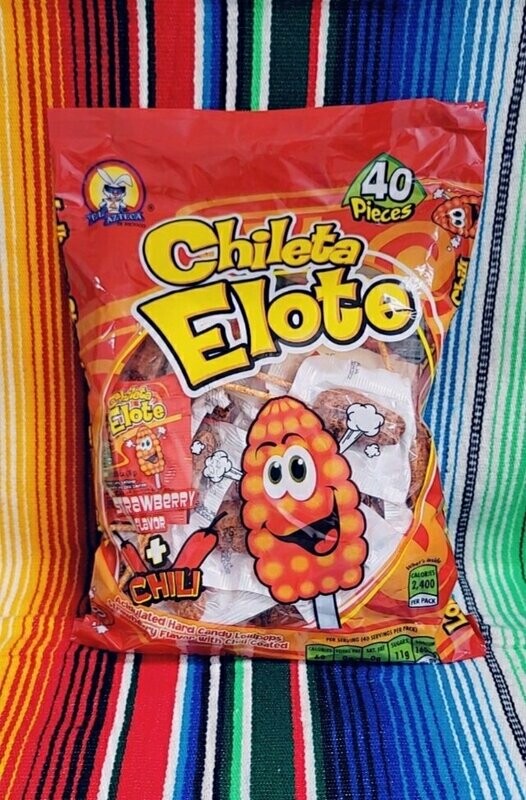 El Azteca Chileta Elotes Paletas 40ct 1lb