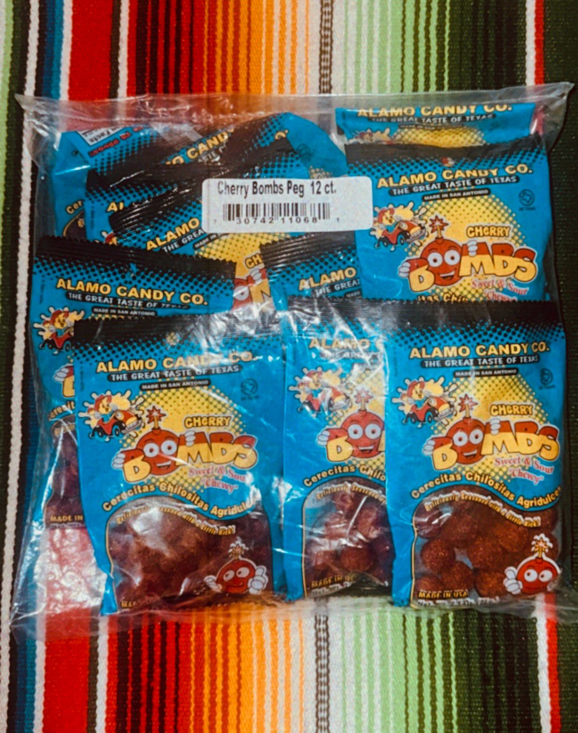 Alamo Candy Cherrybomb 12ct Peg Bag
