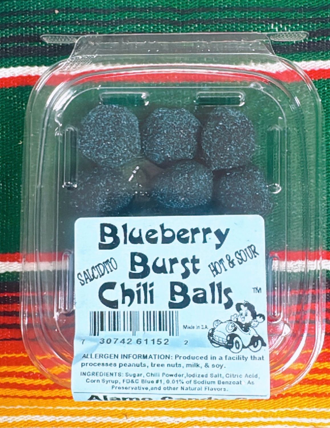 New!! Alamo Candy Blueberry Burst Chili Balls