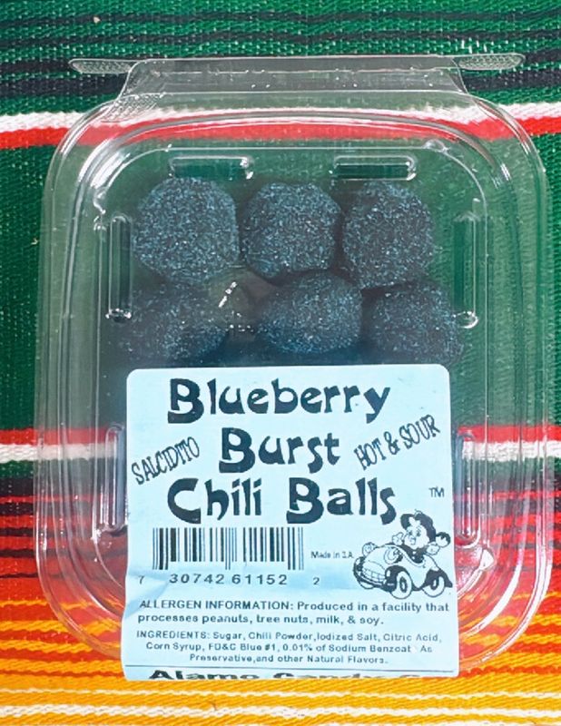 New!! Alamo Candy Blueberry Burst Chili Balls