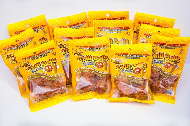 Alamo Candy Chili Balls with Tamarindo Peg Bags 12ct.