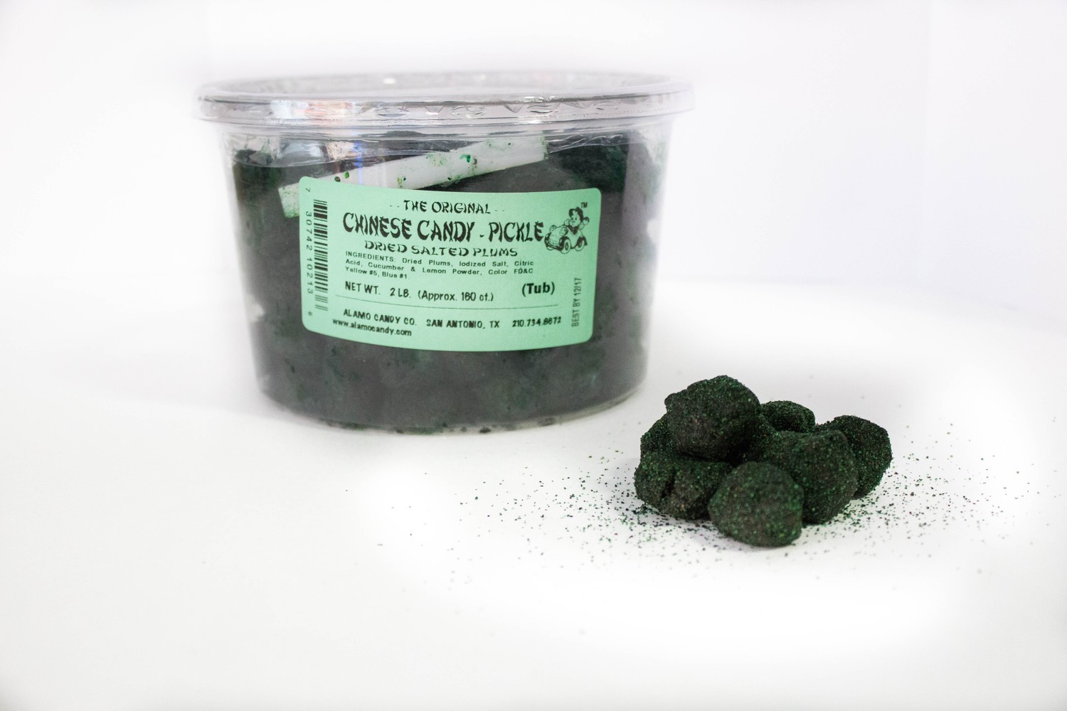 Alamo Candy Chinese Candy Pickle Tub 2 LB.