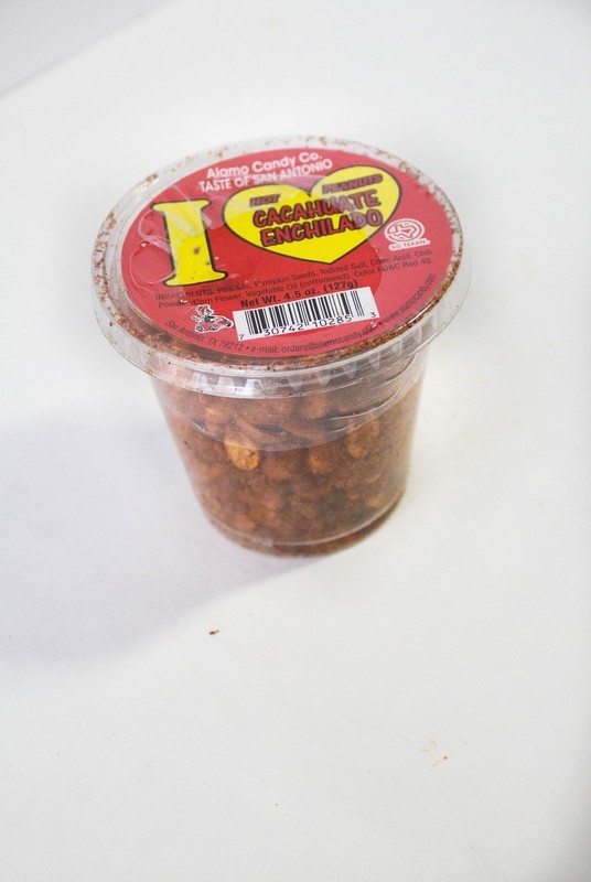 Alamo Candy Hot Peanut Cup 4.5oz. "Our Special Seasonings"