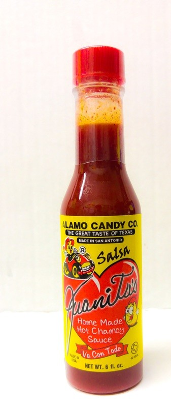 Alamo Candy Juanitas Home Made Hot Chamoy Sauce 6oz.
