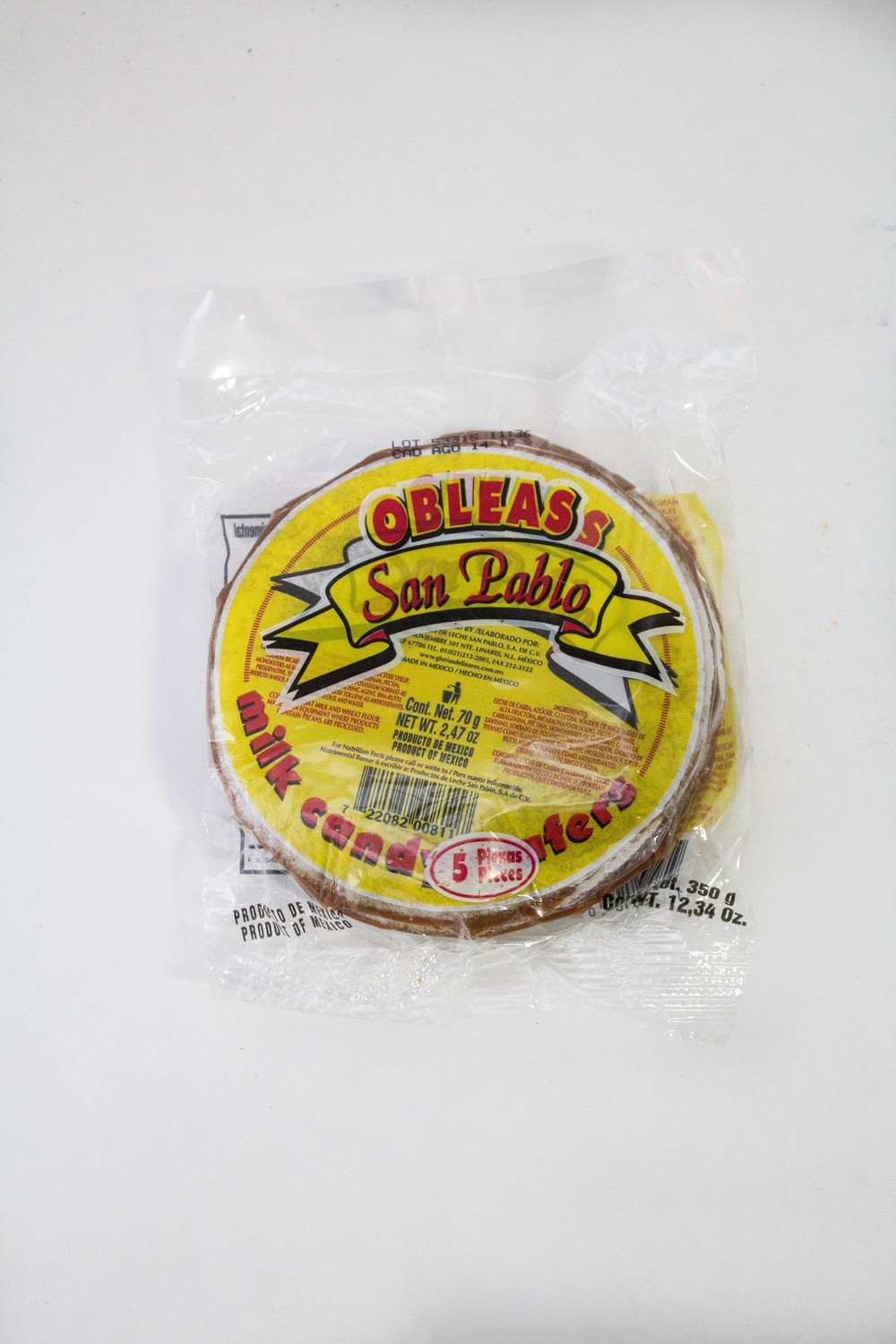 San Pablo Obleas Large 5ct. (12oz.)