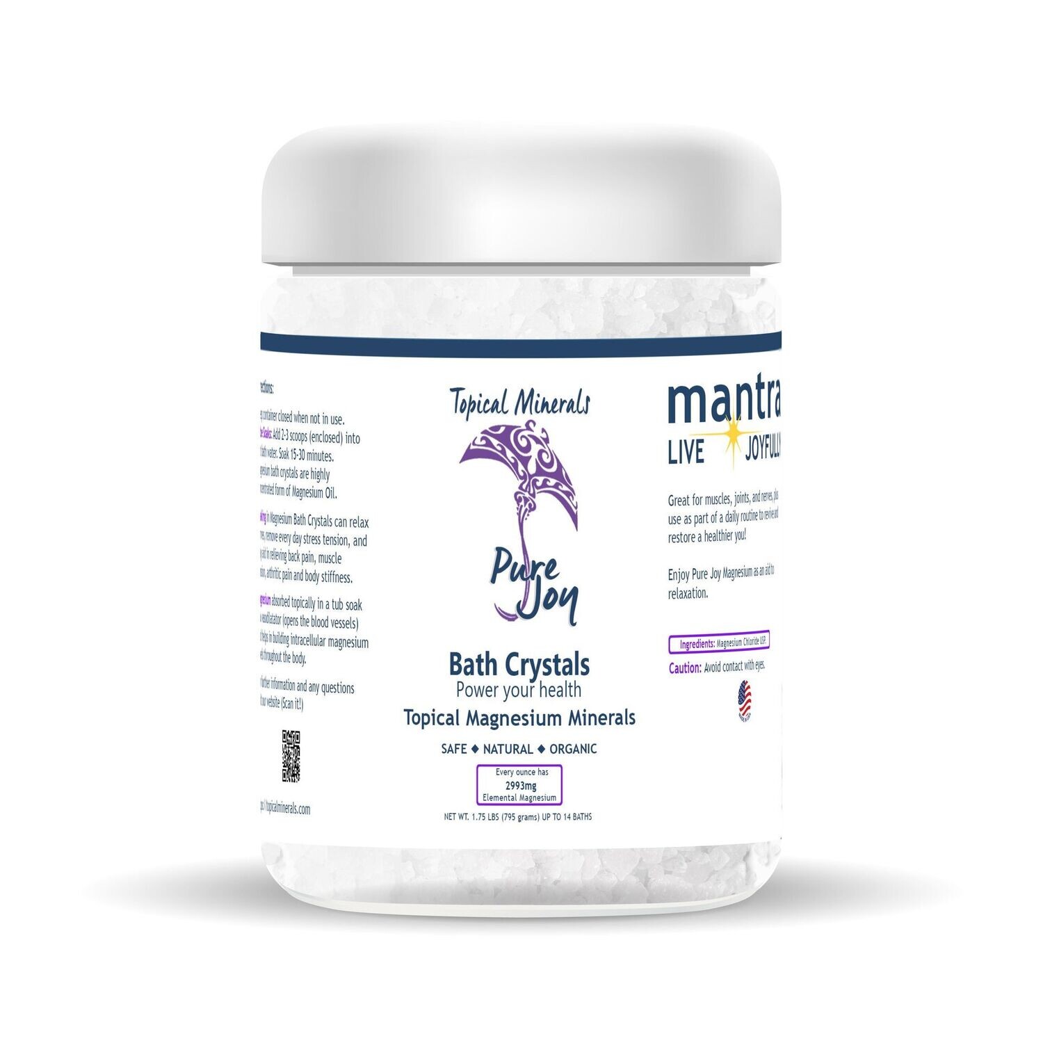 Pure Joy Magnesium Bath Crystals