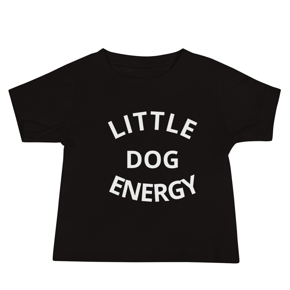 Little Dog Energy Baby Jersey Short Sleeve Tee