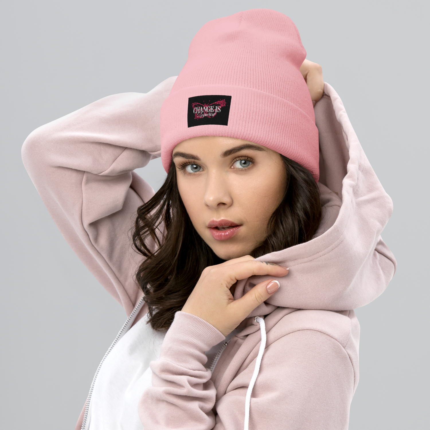 Cuffed Beanie &quot;Change is Required&quot;