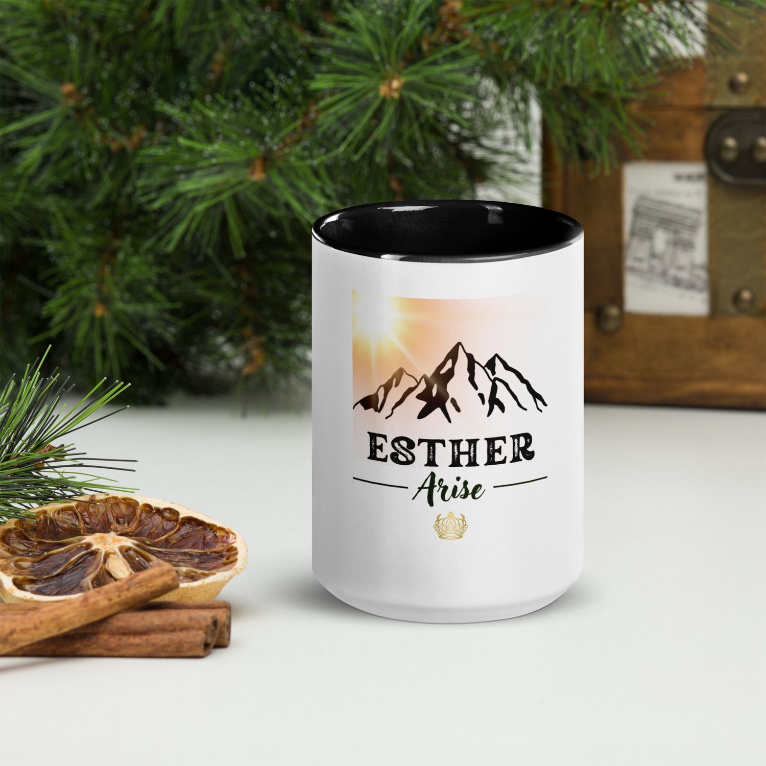 Esther Arise Mug with Black Color Inside