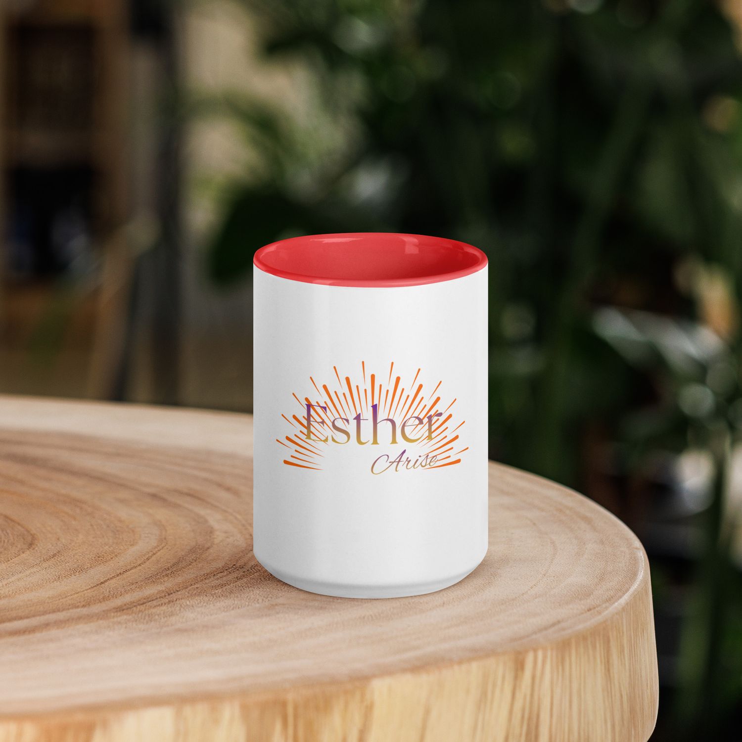 Esther Arise Mug with Red Color Inside