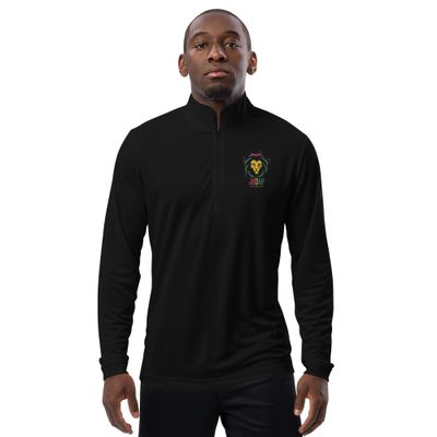 Adidas Lion of Judah 1 God, 1 Blood, 1 love Quarter zip pullover