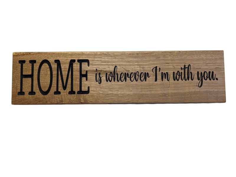 Wooden Home Sign