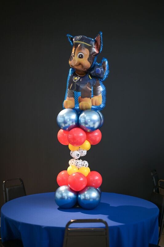 Standard Balloon Centerpiece With Mylar Topper