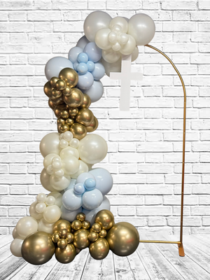 Communion Gold Arch & Balloon Combo 6.5ft (INDOOR ONLY)